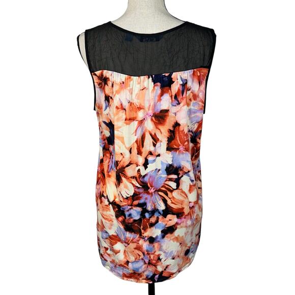 Simply Vera Vera Wang Large Top Floral Sleeveless V-Neck Stretch Hi-Low Hemline - Picture 4 of 8